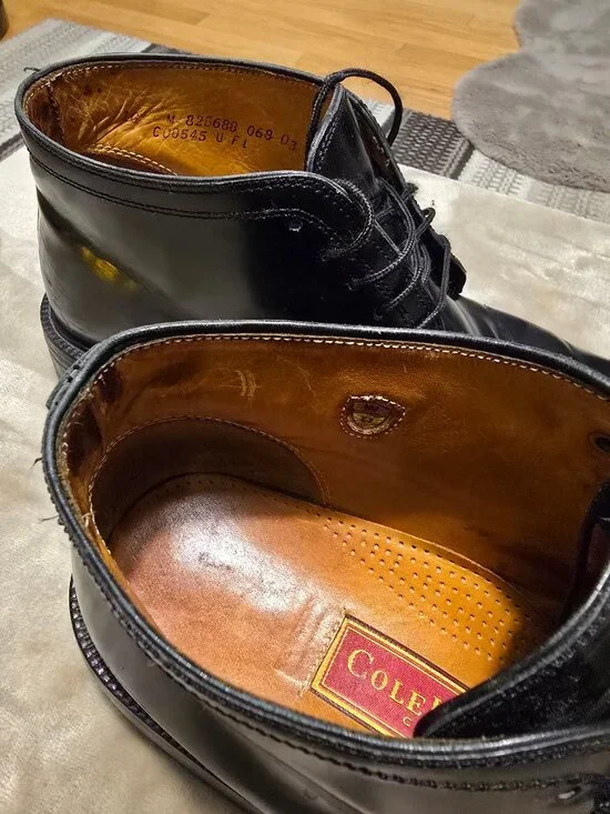 Cole HAAN city black leather boots, ankle nen's size 10 - Picture 6 of 8